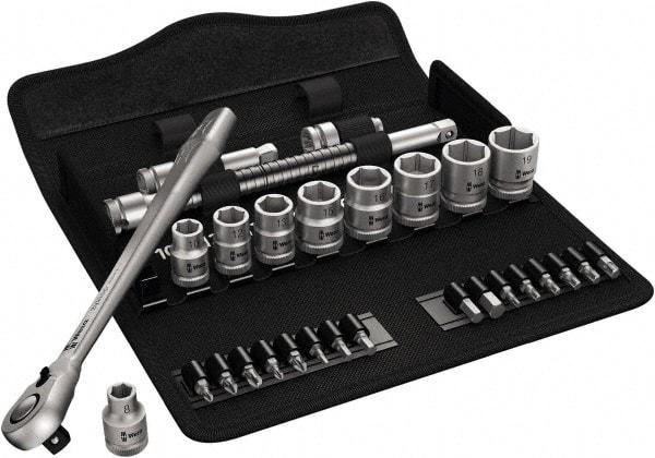 Wera - 3/8" Drive Standard Socket Set - 1/4 to 3/4" - All Tool & Supply