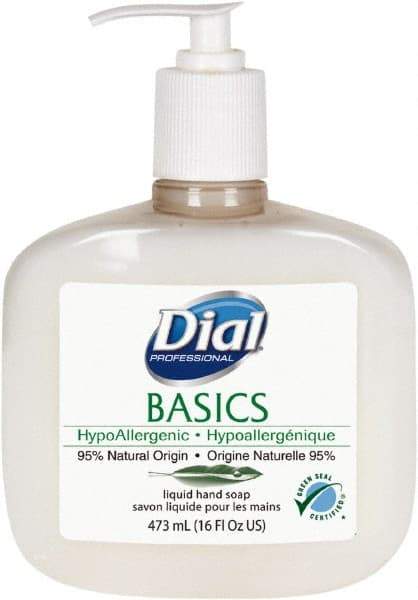 Dial - 16 oz Pump Bottle Liquid Soap - White Pearlescent, Rosemary & Mint Scent - All Tool & Supply