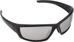 PRO-SAFE - Silver Mirror Lenses, Framed Safety Glasses - Anti-Fog, Scratch Resistant, Size Universal, Wrap Around - All Tool & Supply