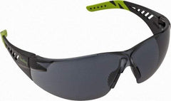 PRO-SAFE - Gray Lenses, Frameless Safety Glasses - Anti-Fog, Scratch Resistant, Size Universal, Wrap Around - All Tool & Supply