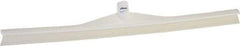 Vikan - 27.56" Rubber Blade Floor Squeegee - Single Edge, White, Plastic Holder - All Tool & Supply