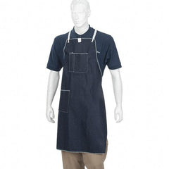 Ansell - 28 x 36" General Purpose Bib Apron - Denim, Blue - All Tool & Supply