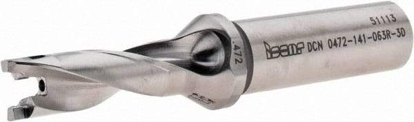 Iscar - 0.472" to 0.488" Diam, 3xD, 1.41" Max Depth, 5/8" Shank Diam, 3.98" OAL, Replaceable-Tip Drill - FCP, ICK, ICK-2M, ICM, ICP, iCP-2M Insert, 73822975 Toolholder, Series SumoCham - All Tool & Supply