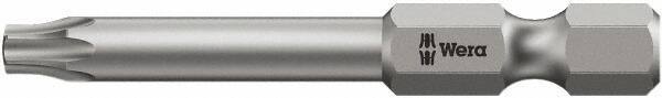 Wera - T25 Torx Bit - 1/4" Hex Drive, 2-3/4" OAL - All Tool & Supply