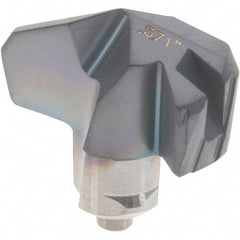 Iscar - Series ICK-2M, 14.5mm Diam Grade IC908 140° Replaceable Drill Tip - Carbide, TiAlN Finish, 14 Seat Size - All Tool & Supply