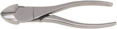 Aven - 7" OAL, 12 AWG Capacity, Diagonal Cutter - 3/4" Jaw Length x 5/8" Jaw Width, Oval Head, Stainless Steel Handle - All Tool & Supply