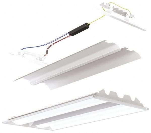 Cooper Lighting - 2 Lamp, 32 Watts, 2 x 2', Electronic Start Troffer Light Fixture Retrofit Kit - White Fluorescent Lamp - All Tool & Supply