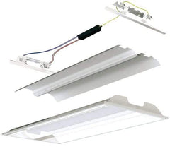 Cooper Lighting - 2 Lamp, 17 Watts, 2 x 2', Electronic Start Troffer Light Fixture Retrofit Kit - White Fluorescent Lamp - All Tool & Supply