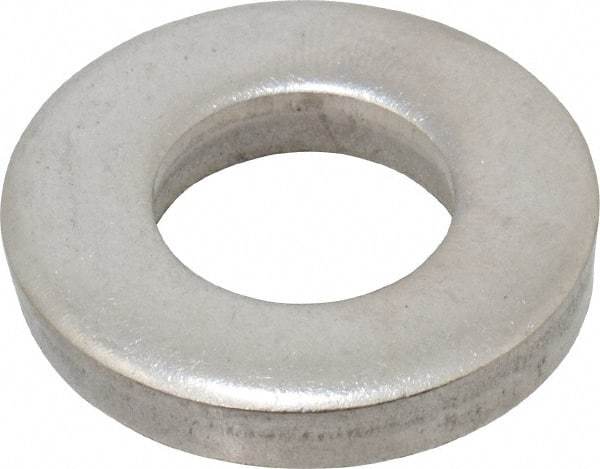 Gibraltar - 1/2" Screw, Grade 18-8 Stainless Steel Extra Thick Flat Washer - 17/32" ID x 1-1/16" OD, 3/16" Thick, Plain Finish - All Tool & Supply