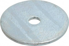 Gibraltar - 5/16" Screw, Steel Fender Flat Washer - 11/32" ID x 2" OD, 1/8" Thick, Zinc-Plated Finish - All Tool & Supply