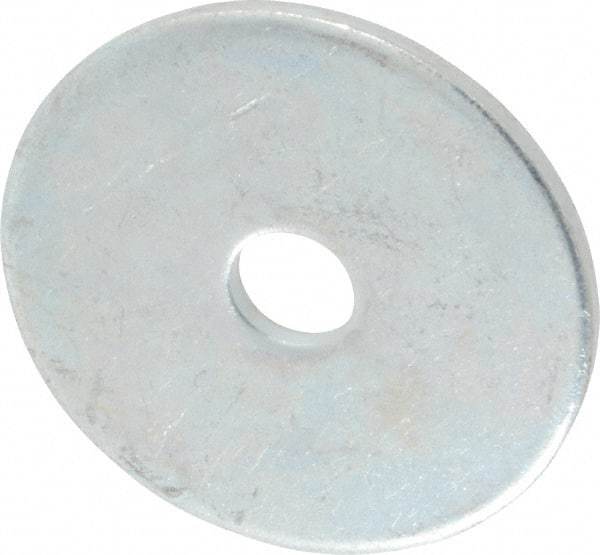 Gibraltar - 3/8" Screw, Steel Fender Flat Washer - 13/32" ID x 2" OD, 1/8" Thick, Zinc-Plated Finish - All Tool & Supply