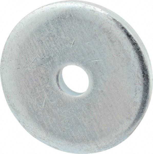 Gibraltar - 3/8" Screw, Steel Fender Flat Washer - 13/32" ID x 2" OD, 1/4" Thick, Zinc-Plated Finish - All Tool & Supply