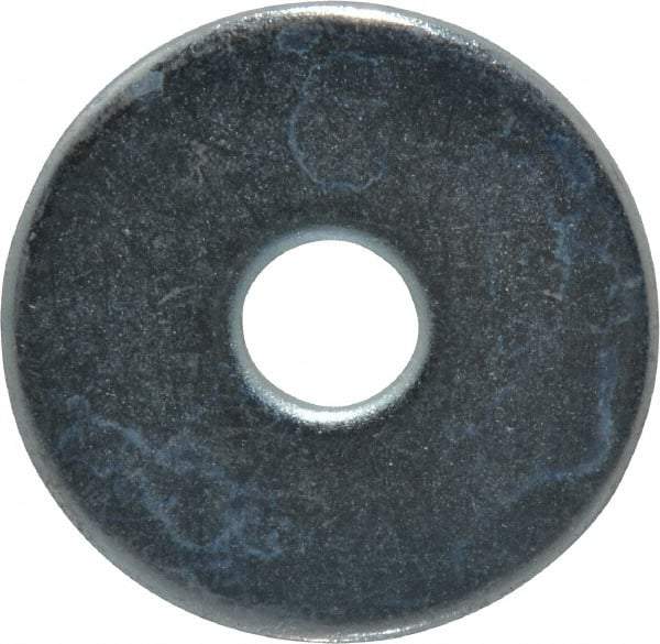 Gibraltar - 1/2" Screw, Steel Fender Flat Washer - 17/32" ID x 2" OD, 1/8" Thick, Zinc-Plated Finish - All Tool & Supply