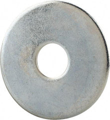 Gibraltar - 5/8" Screw, Steel Fender Flat Washer - 11/16" ID x 2-1/2" OD, 1/8" Thick, Zinc-Plated Finish - All Tool & Supply