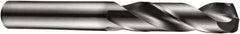 DORMER - 6.1mm 140° Solid Carbide Screw Machine Drill Bit - TiAlN Finish, Right Hand Cut, 34mm Flute Length, 79mm OAL, Four Facet Split Point, Straight Shank - All Tool & Supply