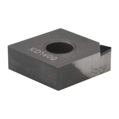 Kennametal - CNMS431 F Grade KD1400 Polycrystalline Diamond (PCD) Turning Insert - 80° Diamond, 1/2" Inscr Circle, 3/16" Thick, 1/64" Corner Radius - All Tool & Supply