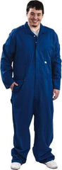 Stanco Safety Products - Size M, Royal Blue, Zipper, Arc Protection Coverall - 38 to 40" Chest, Indura, 7 Pockets, Elastic Waistband, Full Action Back, 2-Way Concealed Zipper - All Tool & Supply