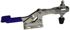 Gibraltar - 500 Lb Holding Capacity, Horizontal Handle, Manual Hold Down Toggle Clamp - 62° Handle Movement, 92° Bar Opening, U-Bar, Flanged Base, Carbon Steel - All Tool & Supply