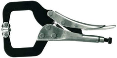 Gibraltar - 12-1/4" OAL C-Clamp Locking Pliers - 4-21/32" Jaw Depth, 5-3/8" Jaw Opening - All Tool & Supply