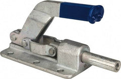 Gibraltar - 800 Lb Load Capacity, Flanged Base, Carbon Steel, Standard Straight Line Action Clamp - 6 Mounting Holes, 0.26" Mounting Hole Diam, 1/2" Plunger Diam, Straight Handle - All Tool & Supply