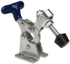 Gibraltar - 150 Lb Holding Capacity, Horizontal Handle, Manual Hold Down Toggle Clamp - 175° Handle Movement, 92° Bar Opening, U-Bar, Flanged Base, Carbon Steel - All Tool & Supply