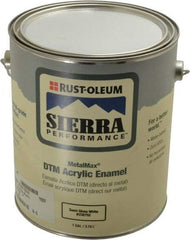 Rust-Oleum - 1 Gal White Semi Gloss Finish Acrylic Enamel Paint - Interior/Exterior, Direct to Metal, <0 gL VOC Compliance - All Tool & Supply