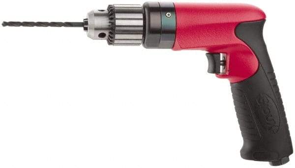 Sioux Tools - 1/4" Keyed Chuck - Pistol Grip Handle, 6,000 RPM, 11.8 LPS, 25 CFM, 0.6 hp - All Tool & Supply