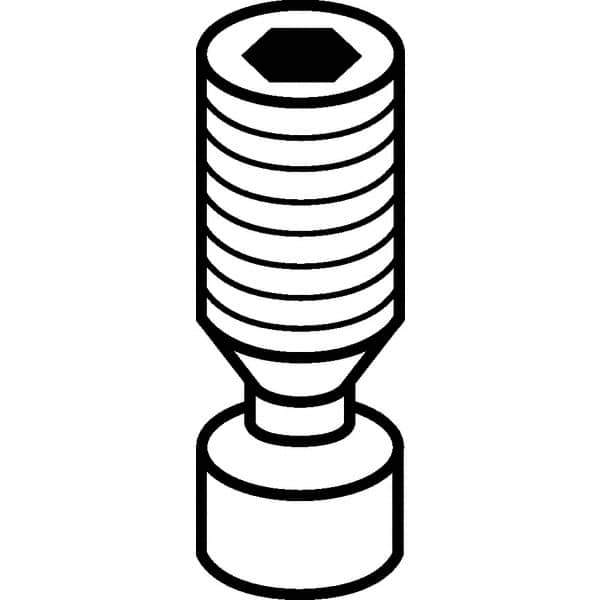 Kennametal - Torx Cap Screw for Indexables - M2.5 Thread, For Use with Inserts - All Tool & Supply