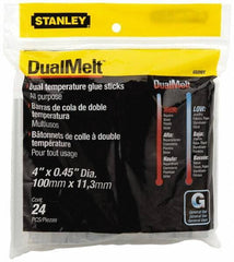 Stanley - 7/16" Diam, 4" Long, Opaque Hot Melt, Low Melt Glue Stick - GS Series - All Tool & Supply