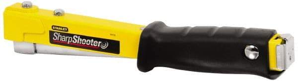 Stanley - Manual Hammer Tacker - 1/4, 5/16, 3/8" Staples, Yellow & Black, Steel - All Tool & Supply