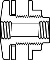 Value Collection - 2-1/2" PVC Plastic Pipe Tank Adapter - Schedule 80, FIPT x FIPT End Connections - All Tool & Supply