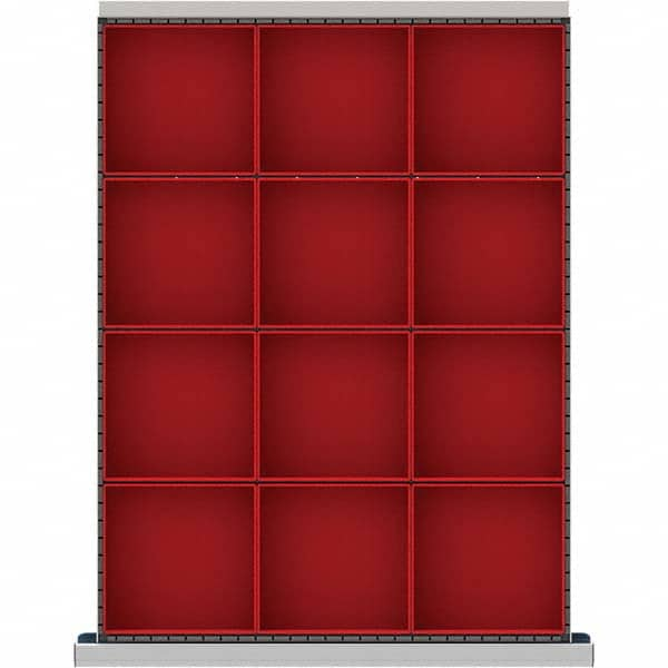 LISTA - 12-Compartment Drawer Divider Layout for 3.15" High Drawers - All Tool & Supply