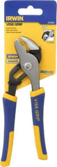 Irwin - 6" OAL, 1" Max Capacity, 4 Position Groove Joint Tongue & Groove Pliers - Serrated Pipe Straight Jaws, Curved Head, ProTouch Handles - All Tool & Supply