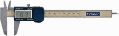 Fowler - 0 to 150mm Range, 0.01mm Resolution, Electronic Caliper - Polycarbonate with 1.56" Polycarbonate Jaws, 0.2mm Accuracy - All Tool & Supply