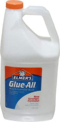 Elmer's - 1 Gal Bottle White All Purpose Glue - 5 min Working Time, Bonds to Ceramic, Fabric, Leather, Paper & Wood - All Tool & Supply