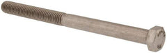 Value Collection - 1/2-13 UNC, 6-1/2" Length Under Head Hex Head Cap Screw - Partially Threaded, Grade 18-8 Stainless Steel, Uncoated, 3/4" Hex - All Tool & Supply