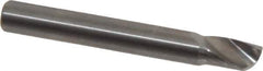 Onsrud - 1/4" Cutting Diam x 3/8" Length of Cut, 1 Flute, Upcut Spiral Router Bit - Uncoated, Right Hand Cut, Solid Carbide, 2" OAL x 1/4" Shank Diam, Single Edge, 22° Helix Angle - All Tool & Supply