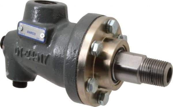 Barco - 1/2 NPT Right Hand Rotor Thread, 1/2" NPT Port, 5-7/8" Body Length, Single Flow, High Temperature (Hot Oil), Rotary Union - 600 Max RPM, 100 Max Hot Oil psi - All Tool & Supply