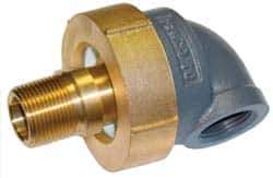 Barco - 4-1/4" Pipe, 4-1/4" Flange Thickness, 90° Casing, Straight Ball Swivel Joint - Bronze Ball & Nut with Iron Body, 300 psi Water, 200 psi Steam, Size Code 20, NPT Ends - All Tool & Supply