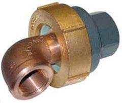 Barco - 3-1/8" Pipe, 3-1/8" Flange Thickness, Straight Casing, 90° Ball Swivel Joint - Bronze Ball & Nut with Iron Body, 340 psi Water, 240 psi Steam, Size Code 12, NPT Ends - All Tool & Supply