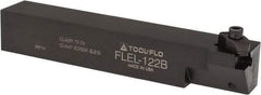 Tool-Flo - External Thread, Left Hand Cut, 3/4" Shank Width x 3/4" Shank Height Indexable Threading Toolholder - 4-1/2" OAL, FL 2R Insert Compatibility, FLE Toolholder, Series FLEL - All Tool & Supply