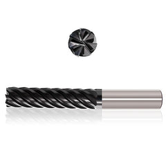 ‎3/4″ Dia. × 3/4″ Shank × 2-1/4″ DOC × 5″ OAL, Sistral, 7 Flute, Variable Helix, Straight, External, Bullnose, Solid End Mill - Exact Industrial Supply