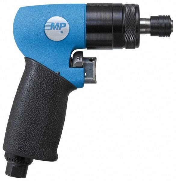 Master Power - 1/4" Bit Holder, 1,100 RPM, Pistol Grip Handle Air Screwdriver - 85 (Soft Pull) & 120 (Hard Slam) In/Lb Torque, 22 CFM - All Tool & Supply