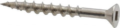 Value Collection - #8 Flat Head, Square Drive Stainless Steel Deck Screw - All Tool & Supply