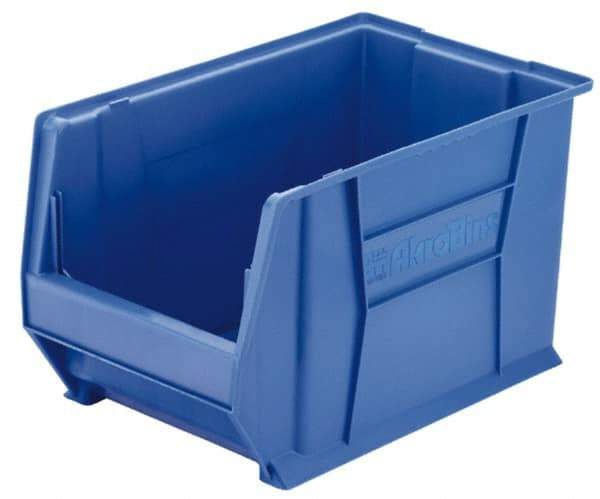 Akro-Mils - 300 Lb. Load Capacity, 20" Deep, Yellow Polymer Hopper Stacking Bin - 12" High x 18-3/8" Wide x 20" Long - All Tool & Supply