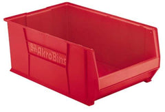 Akro-Mils - 300 Lb. Load Capacity, 29-1/4" Deep, Red Polymer Hopper Stacking Bin - 12" High x 18-3/8" Wide x 29-1/4" Long - All Tool & Supply