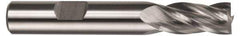 Hertel - 1-1/4", 2" LOC, 1-1/4" Shank Diam, 4-1/2" OAL, 4 Flute, Cobalt Square End Mill - Single End, Uncoated, Spiral Flute, 30° Helix, Centercutting, Right Hand Cut, Right Hand Flute - All Tool & Supply