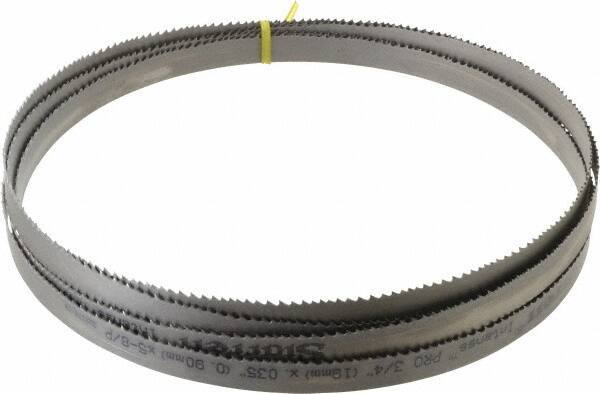 Starrett - 5 to 8 TPI, 14' 8" Long x 3/4" Wide x 0.035" Thick, Welded Band Saw Blade - Bi-Metal, Toothed Edge, Modified Tooth Set, Contour Cutting - All Tool & Supply