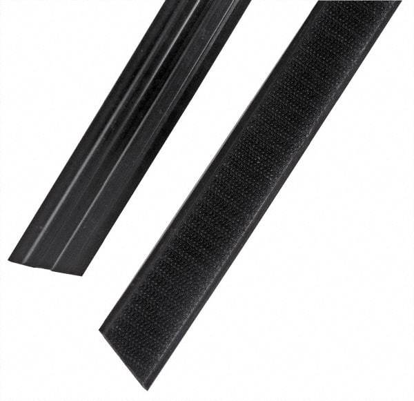 Rubbermaid - 35" Long x 1.1" Wide Microfiber Hook & Loop Replacement Set - Black, Hook & Loop - All Tool & Supply