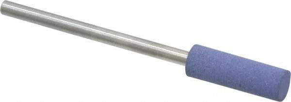 Value Collection - 5mm Max Diam x 15mm Long, Cylinder, Rubberized Point - Very Fine Grade, Ceramic, Mounted - All Tool & Supply